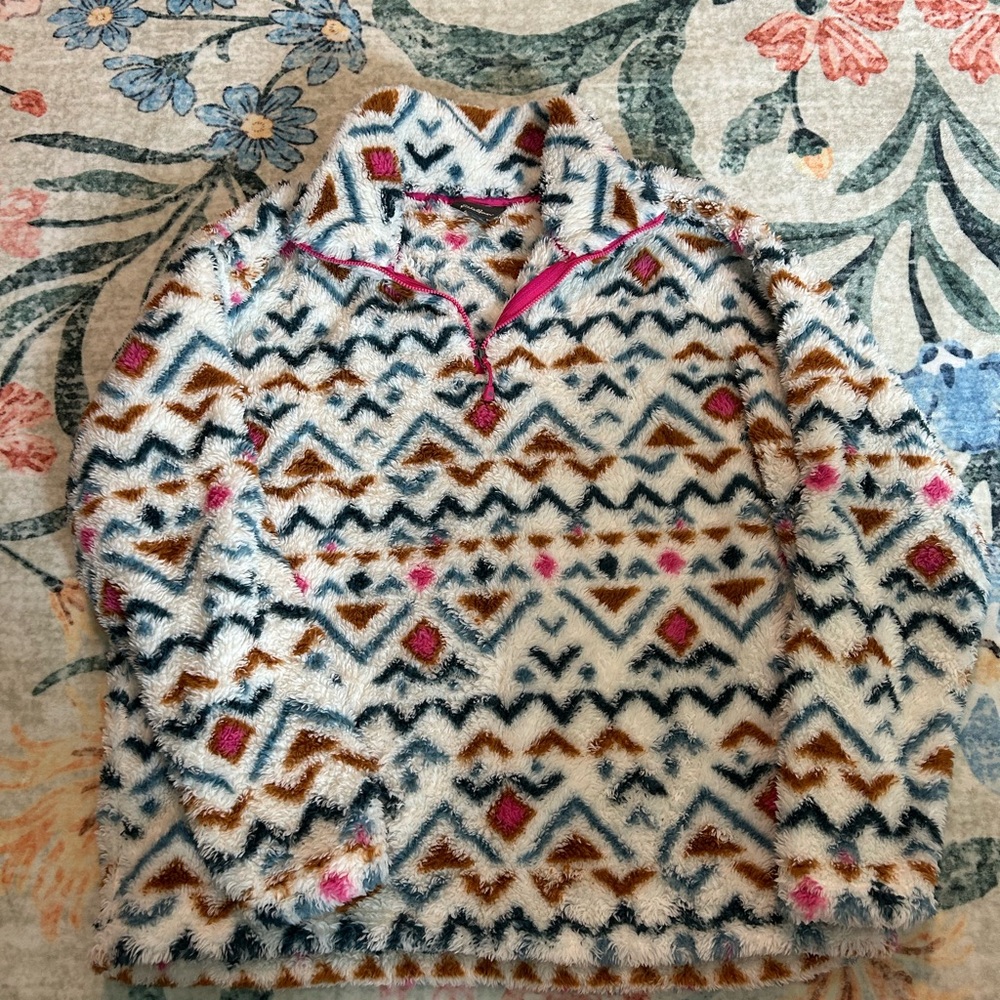 Eddie Bauer Multicolor Sherpa Fleece Jacket